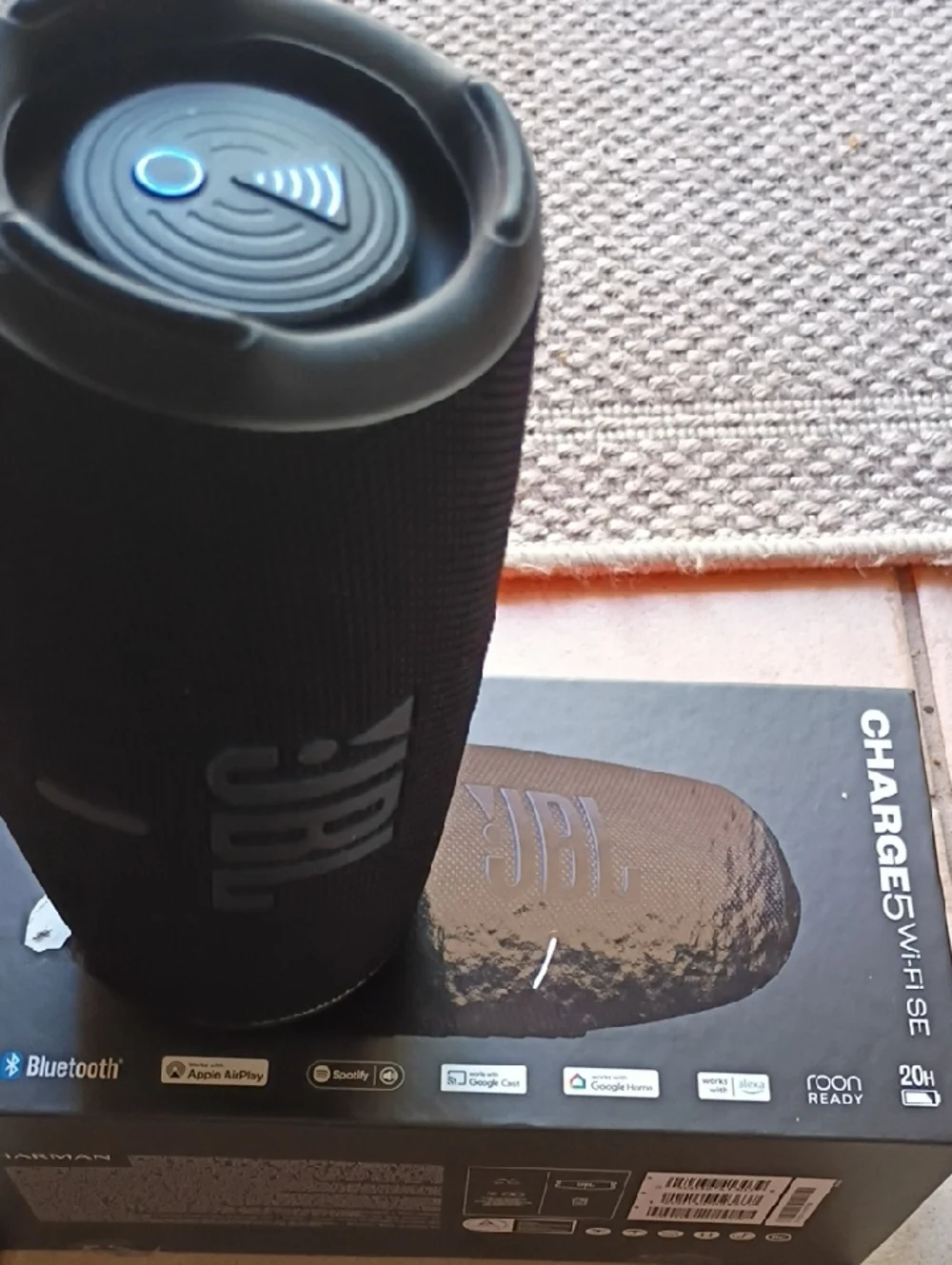 JBL Black Portable Bluetooth Speaker with Built-in Controls - Picture 2 of 4